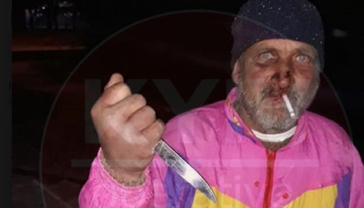 нападение с ножом в Киеве