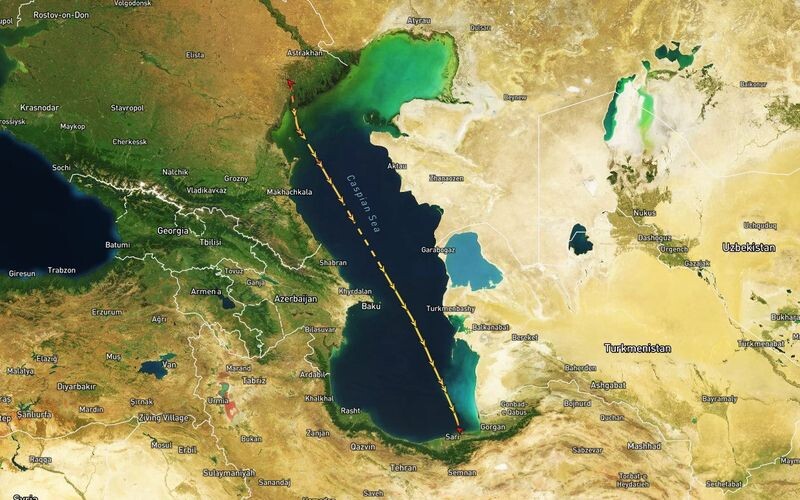 Російське судно перевезло через Каспійське море з Ірану до Росії близько 220 ракет