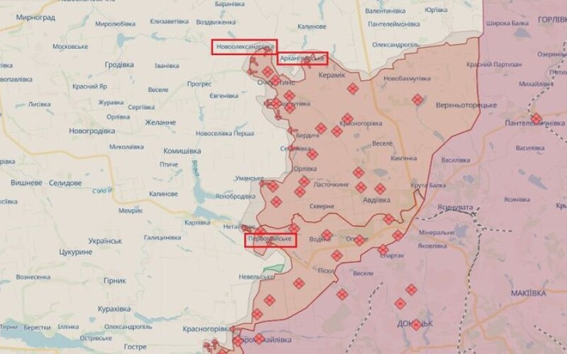 На північний захід від Очеретиного існують вже нормальні штучні укріплення