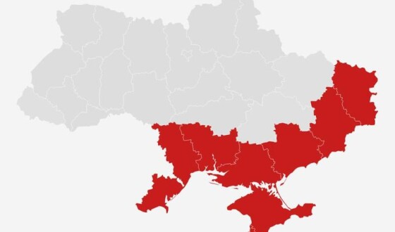 Міноборони РФ показало мапу з Одещиною та Миколаївщиною у своєму складі