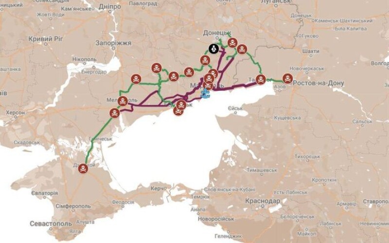РФ розпочала будівництво ділянки нової залізниці з Маріуполя до Криму