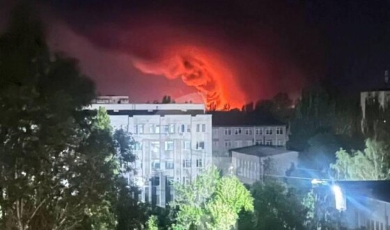 Окупований Луганськ був під атакою дронів цієї ночі