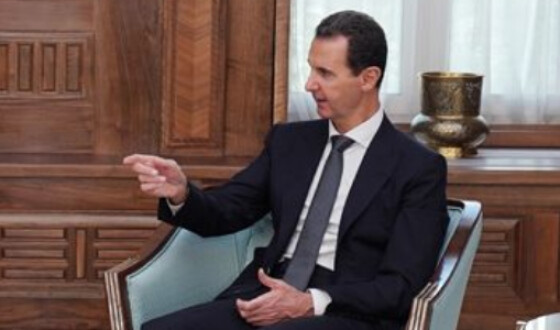 Башар Асад назвав причину війни в Сирії
