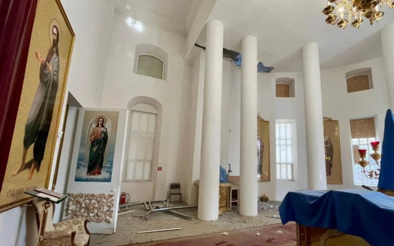 Росіяни пошкодили Успенський собор УПЦ МП у Херсоні