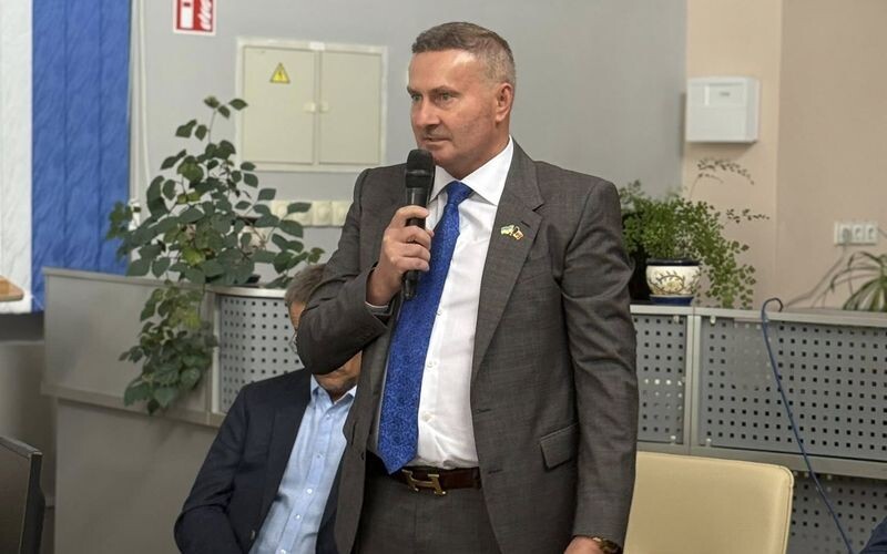 У Тернополі Скрипковський виступив перед студентами місцевого університету
