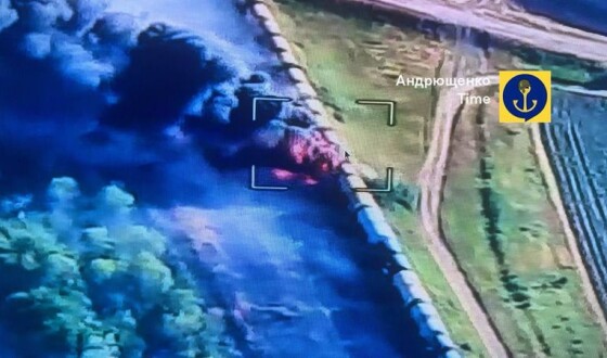 Під Токмаком горить російський ешелон з паливом