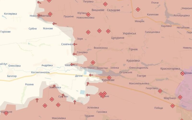 Окупанти просунулись на Курахівському напрямку