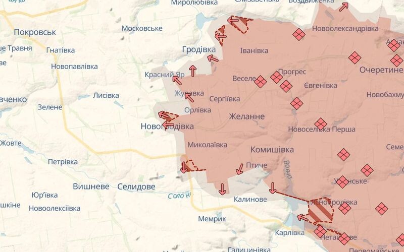 Армія РФ просунулась на Покровському та Торецькому напрямках