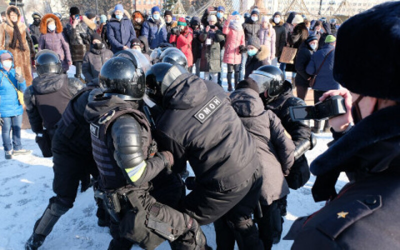 У МВС Росії назвали число учасників мітингу в центрі Москви