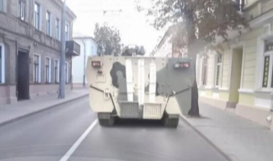 На білоруському полігоні було помічено російський бронетранспортер БТР-22