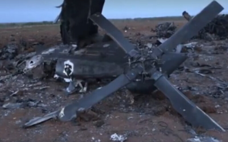 Опубліковано відео з місця аварії вертольота США Black Hawk в Сирії