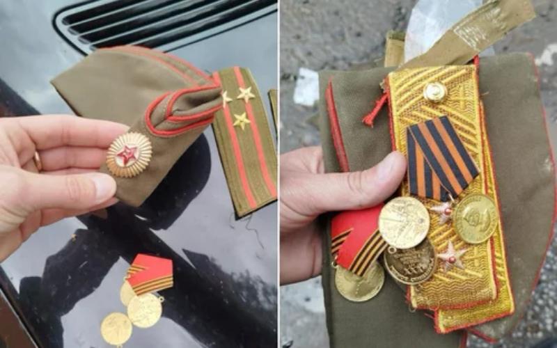 На Закарпатті священник УПЦ МП прогулювався в підряснику із забороненою символікою
