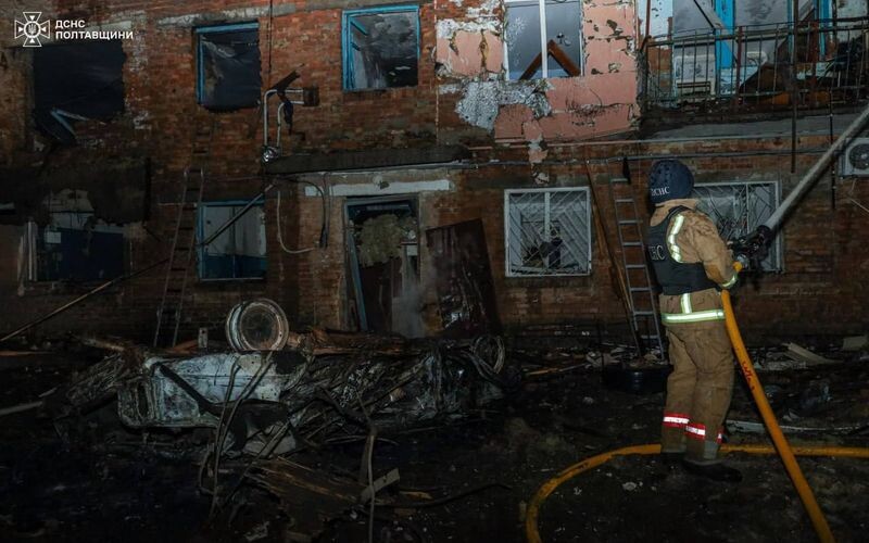 На Полтавщині внаслідок атаки ударних дронів загинули мирні люди