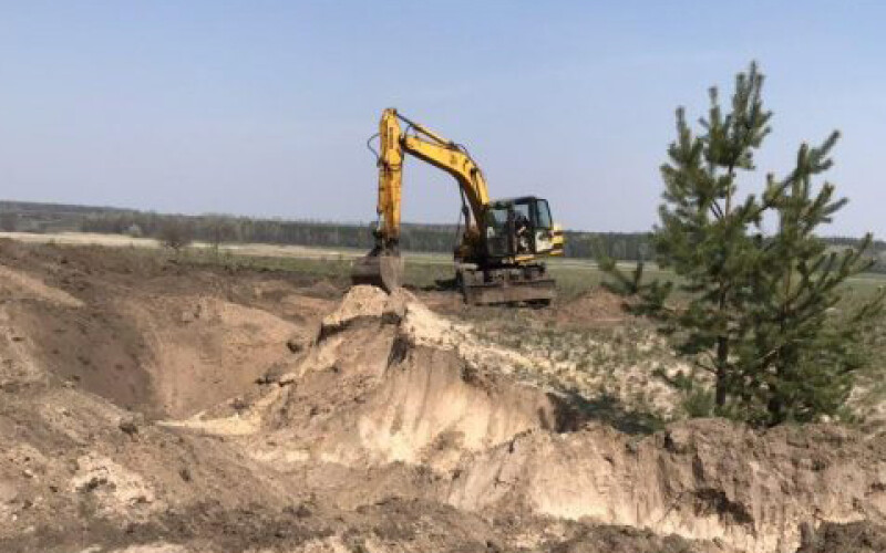 Под Харьковом незаконно добывали песок