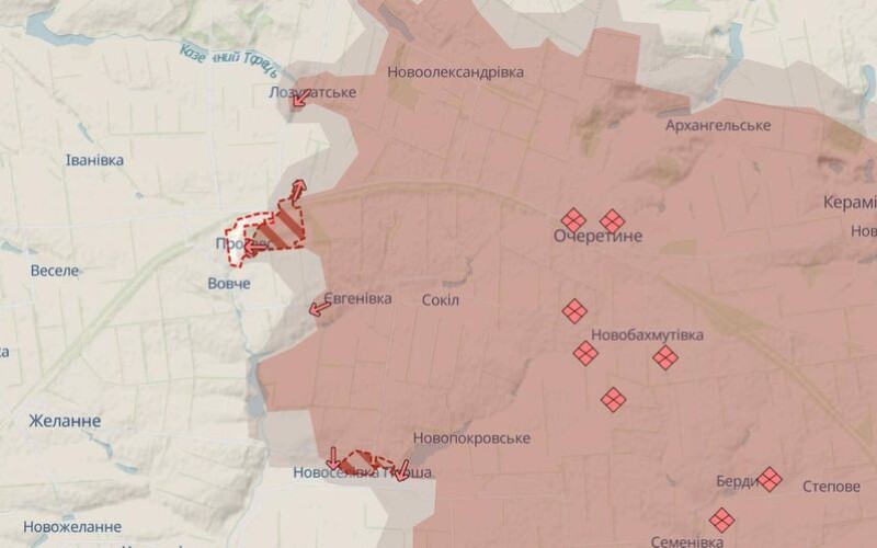 Окупанти намагаються оточити сили оборони під селищем Прогрес