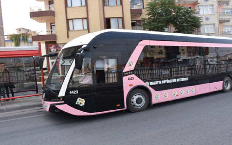 В Турции появились розовые автобусы для женщин