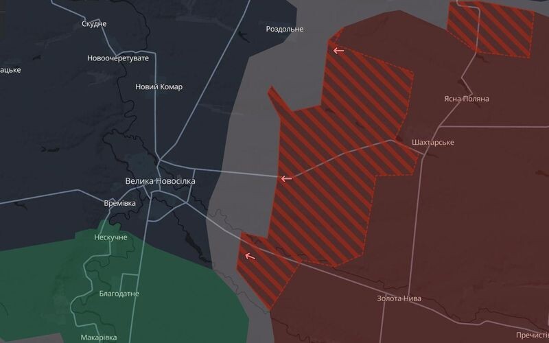 Окупанти просунулися до околиць села Великої Новосілки