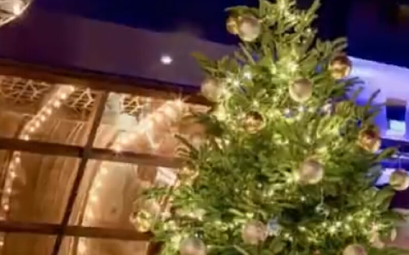 В Испании новогоднюю елку украсили сапфирами и бриллиантами