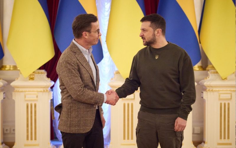 Зеленський розпочав візит до Швеції