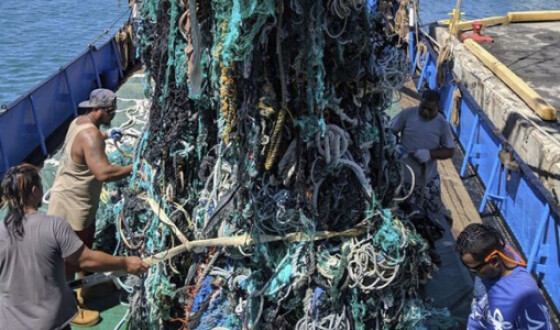 З Тихого океану виловили 40 тонн риболовних сіток