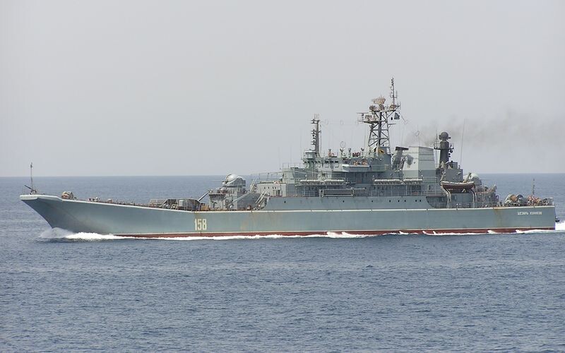 Поблизу Сімеїзу ЗСУ підбили російський десантний корабель