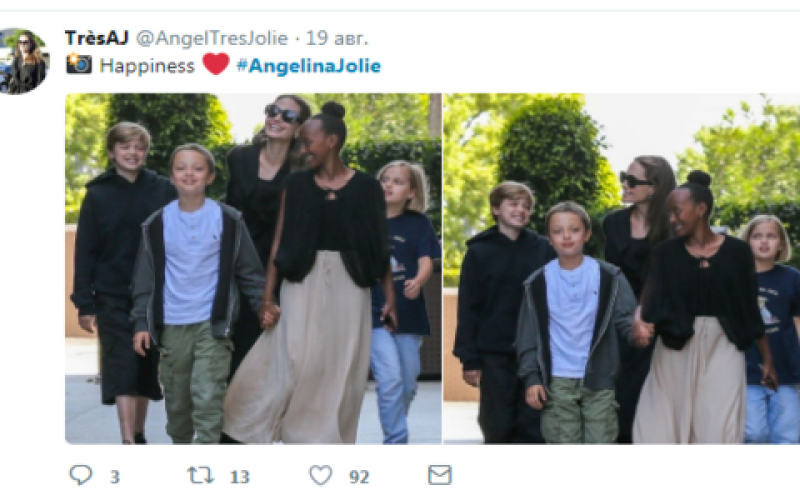 Анджелина Джоли все свободное время проводит с детьми