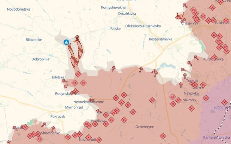 Армія РФ просунулася на схід від Добропілля