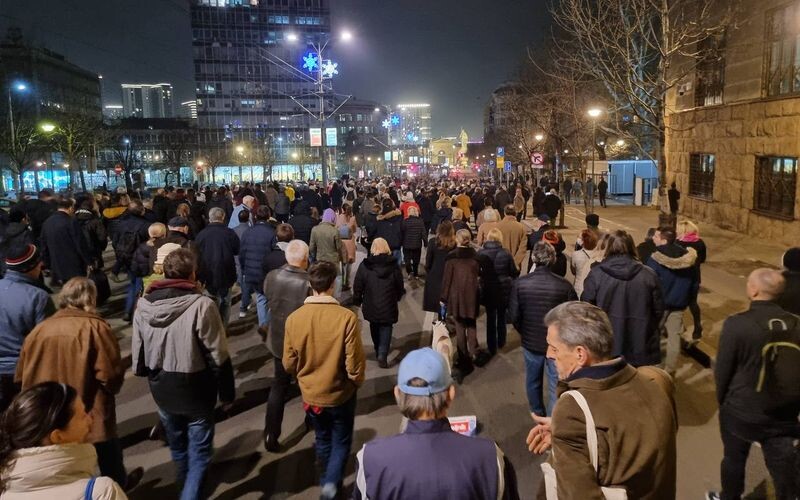 У Бєлграді відновилася акція протесту опозиції