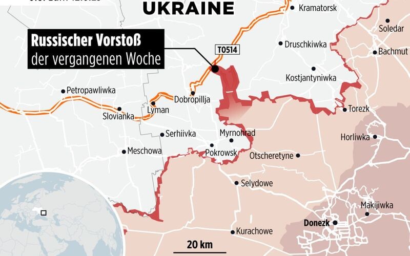 Окупанти пробили в оборонних лініях ЗСУ на північ від Покровська коридор глибиною 18 км