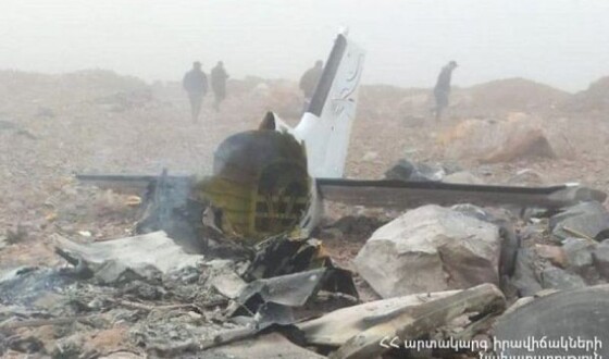 У Вірменії розбився літак, який летів із Єревану в Астрахань