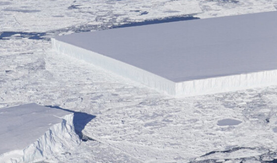 У берегов Антарктиды плавает необычный айсберг