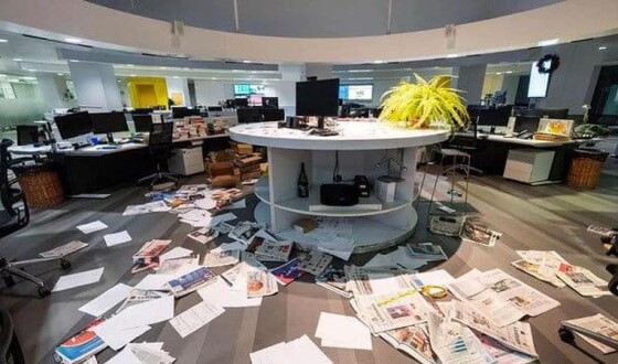 Пропалестинські активісти розгромили редакцію італійської газети La Stampa