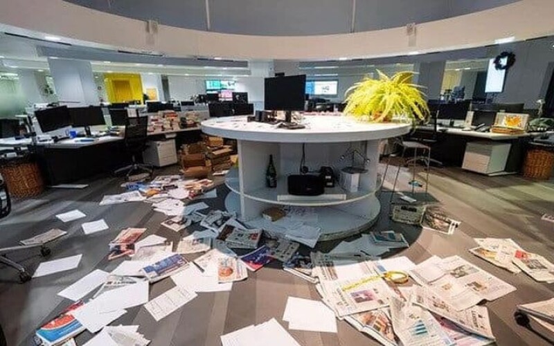 Пропалестинські активісти розгромили редакцію італійської газети La Stampa