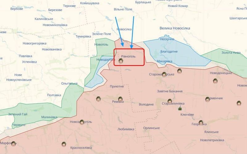 ЗСУ звільнили від окупантів село Рівнопіль
