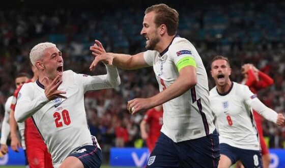 Збірна Англії перемогла Данію на чемпіонаті Європи з футболу