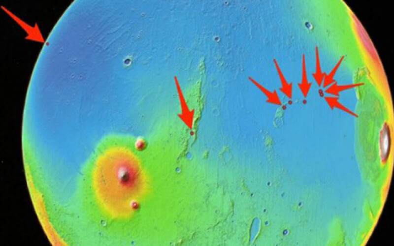SpaceX намітив дев’ять посадочних майданчиків на Марсі