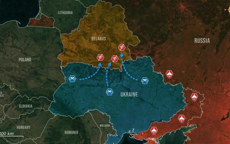 Росія використовує інфраструктуру Білорусі для атак на Україну