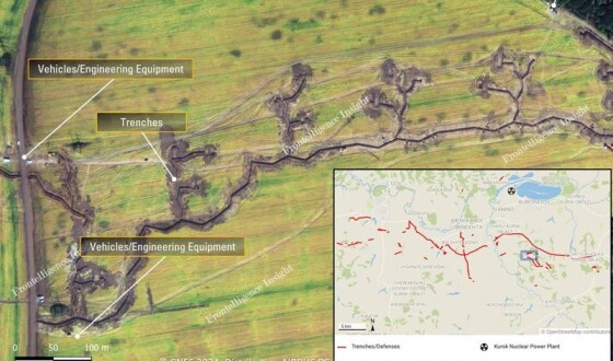 Російські війська продовжують зводити лінію оборони в Курській області