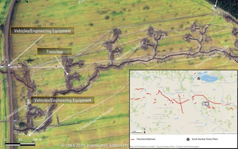 Російські війська продовжують зводити лінію оборони в Курській області