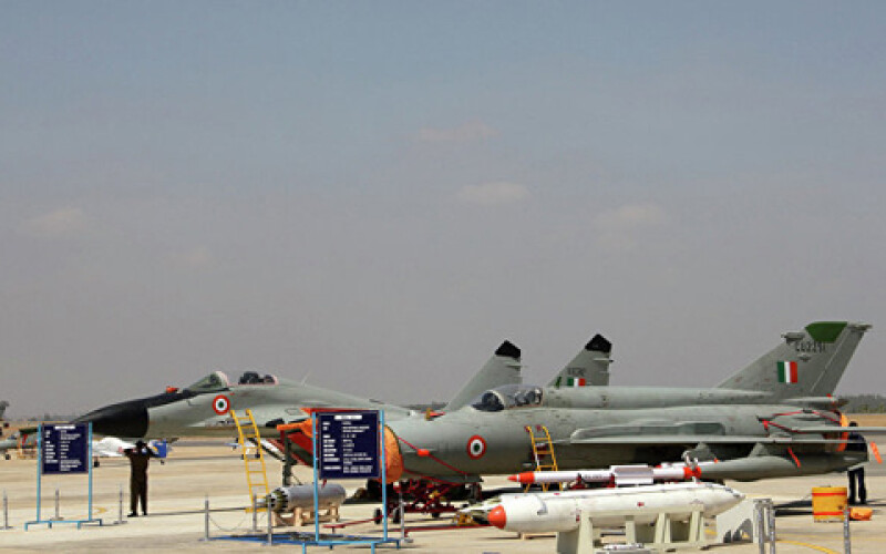 В Индии загорелся самолет МиГ-29