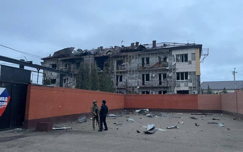 У Чечні вигоріла будівля ФСБ після атаки дронів