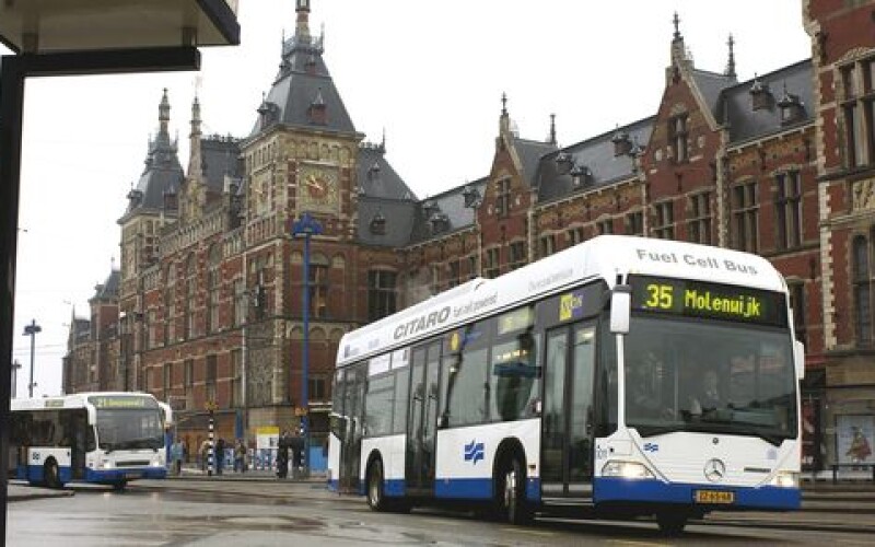 В Амстердамі пасажир автобуса вкусив водія