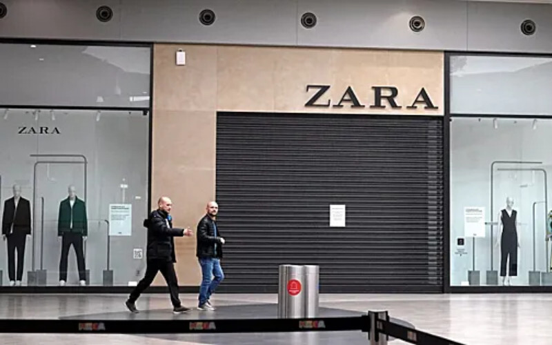 Власник Zara остаточно закриє майже 270 магазинів у Росії