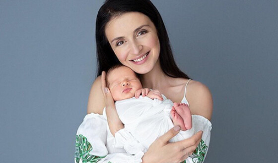 Валентина Хамайко показала новонародженого сина