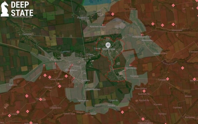 Мирноград перебуває під загрозою оперативного оточення