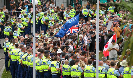 У Веллінгтоні заарештували 120 людей після розгону акції протесту біля стін парламенту