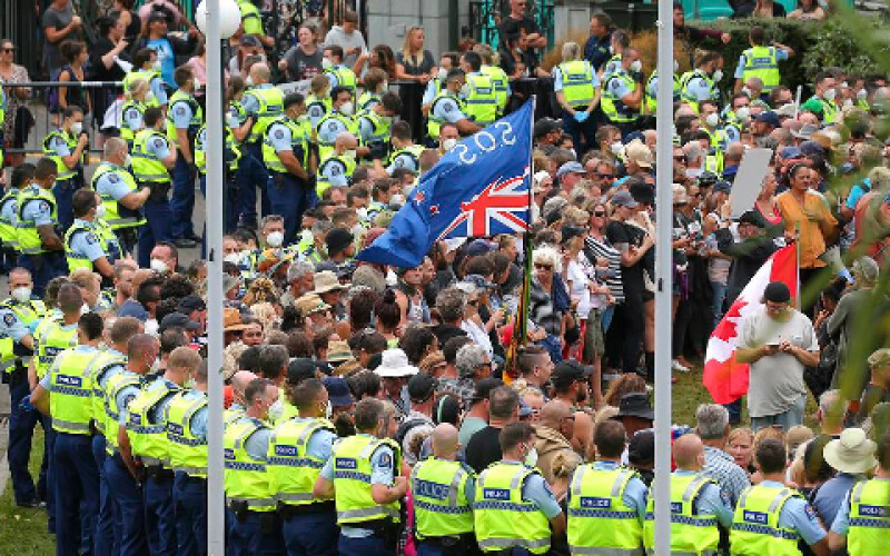 У Веллінгтоні заарештували 120 людей після розгону акції протесту біля стін парламенту