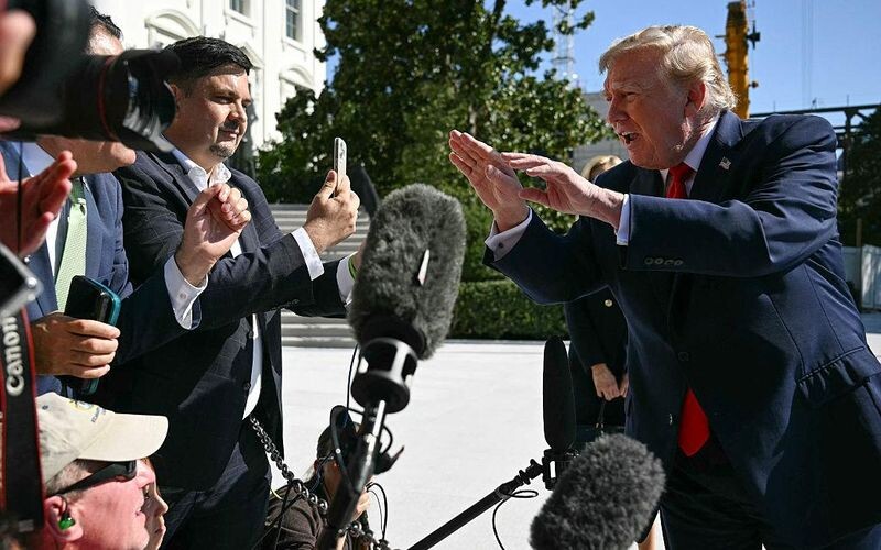 Трамп знову посварився з журналістами через запитання про Росію