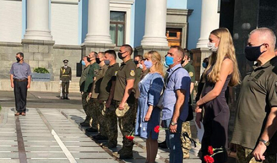 Київські правоохоронці вшанували пам&#8217;ять загиблого колеги. Фото