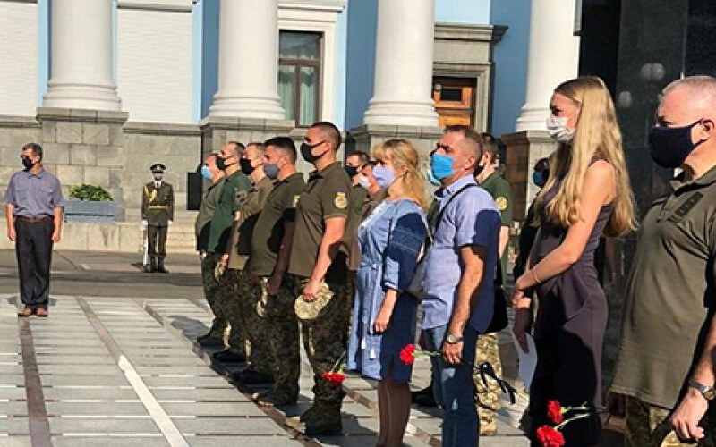 Київські правоохоронці вшанували пам&#8217;ять загиблого колеги. Фото